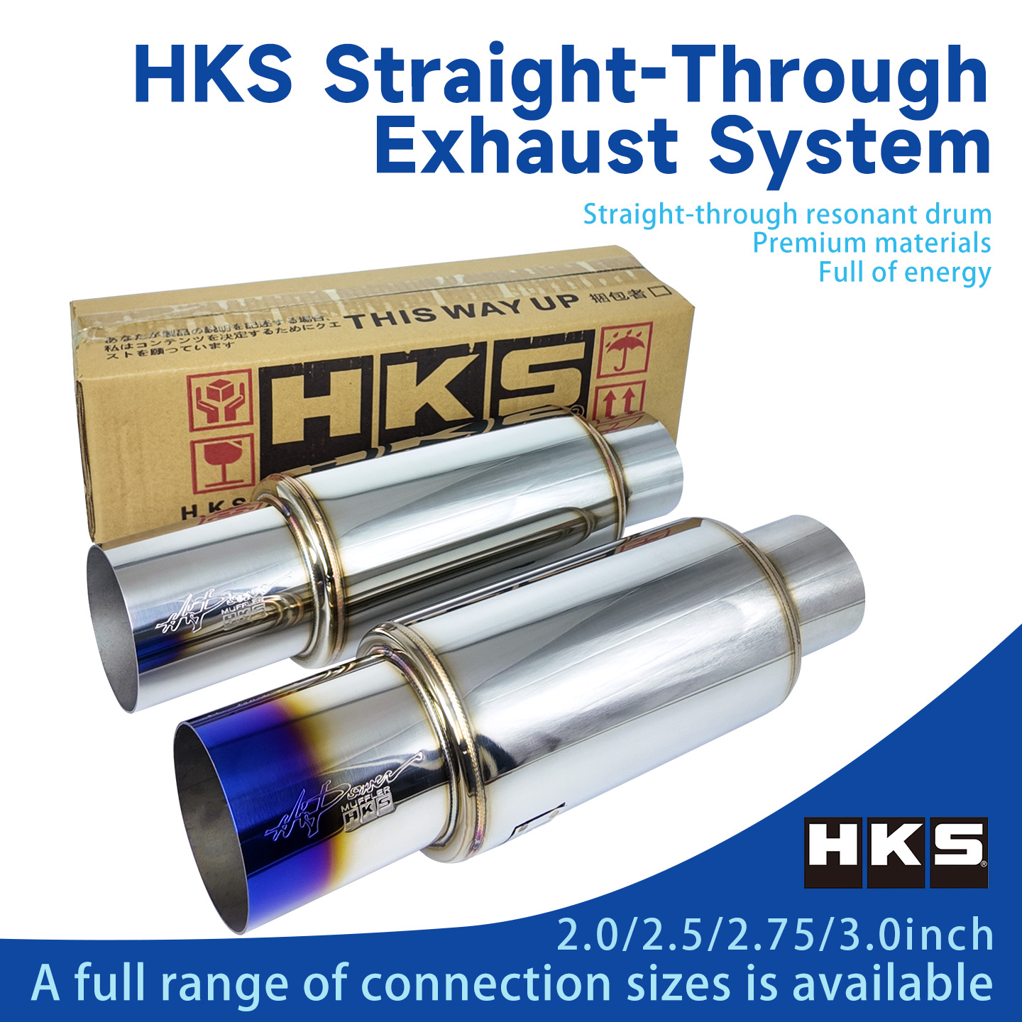 Musical Instrument Pipe - HKS 51 63 70 76-89mm stainless