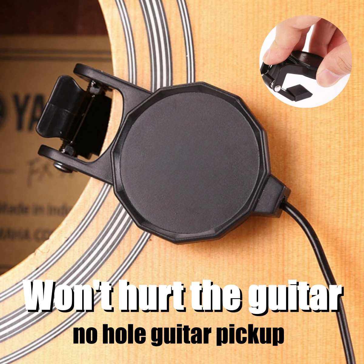 Musical Instrument Guitar - Audio Jack Clip On Pickup for
