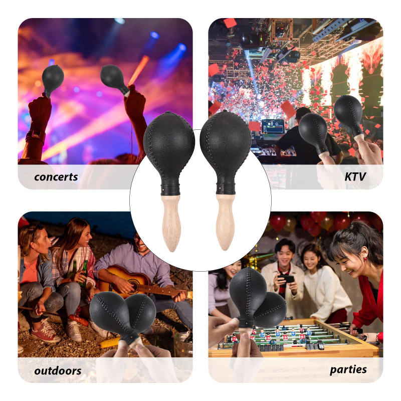 1Pair 25cm Maracas Sand Hammer - огляд і ціна Musical Instrument Maraca