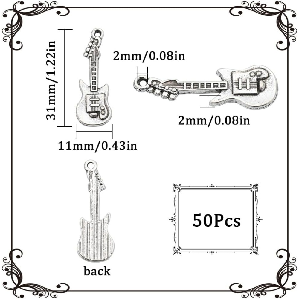 1 Box 50Pcs Vintage Guitar Cha - огляд і ціна Musical Instrument Guitar