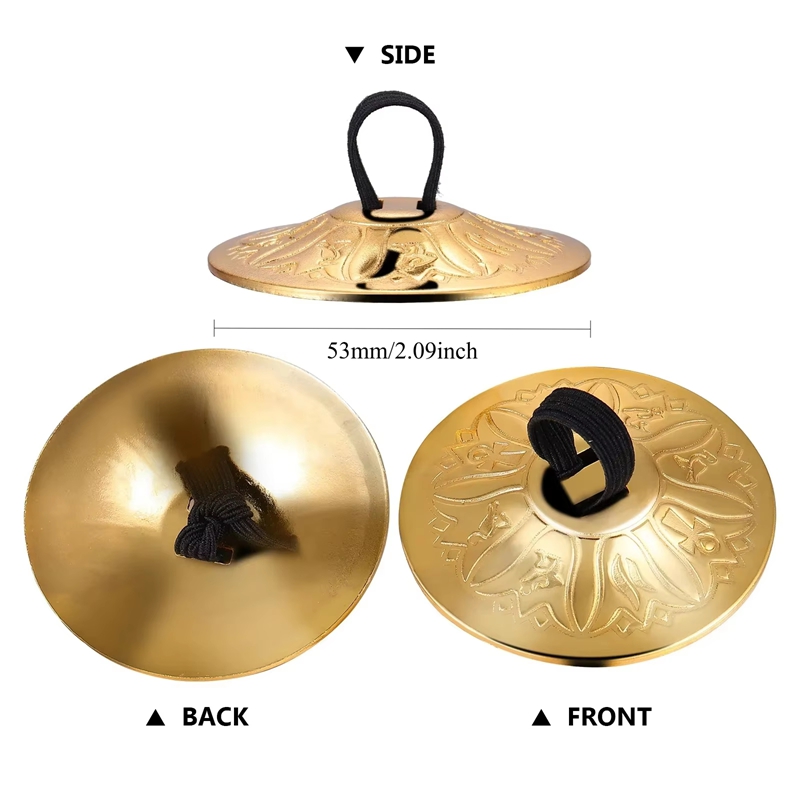 2Pcs Hot Sale Copper Mini Fing - огляд і ціна Musical Instrument Zills