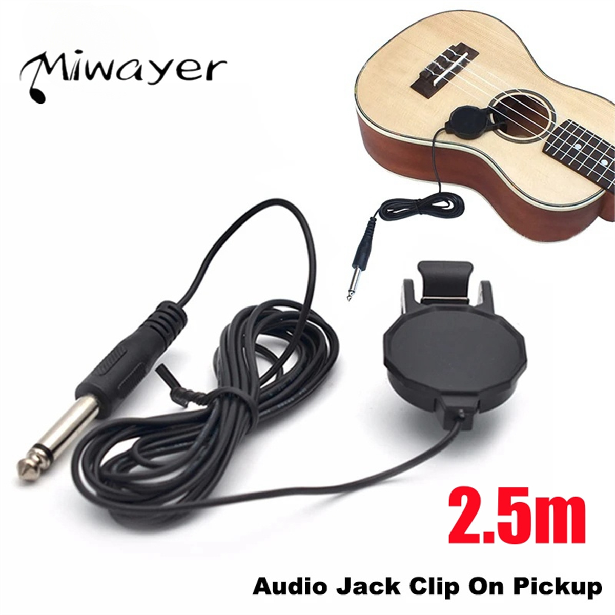 Audio Jack Clip On Pickup for  - огляд і ціна Musical Instrument Guitar