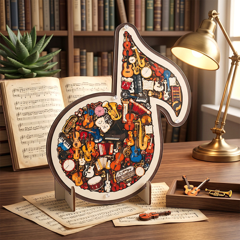 Unique Wooden Jigsaw Puzzle wi - огляд і ціна Musical Instrument Games