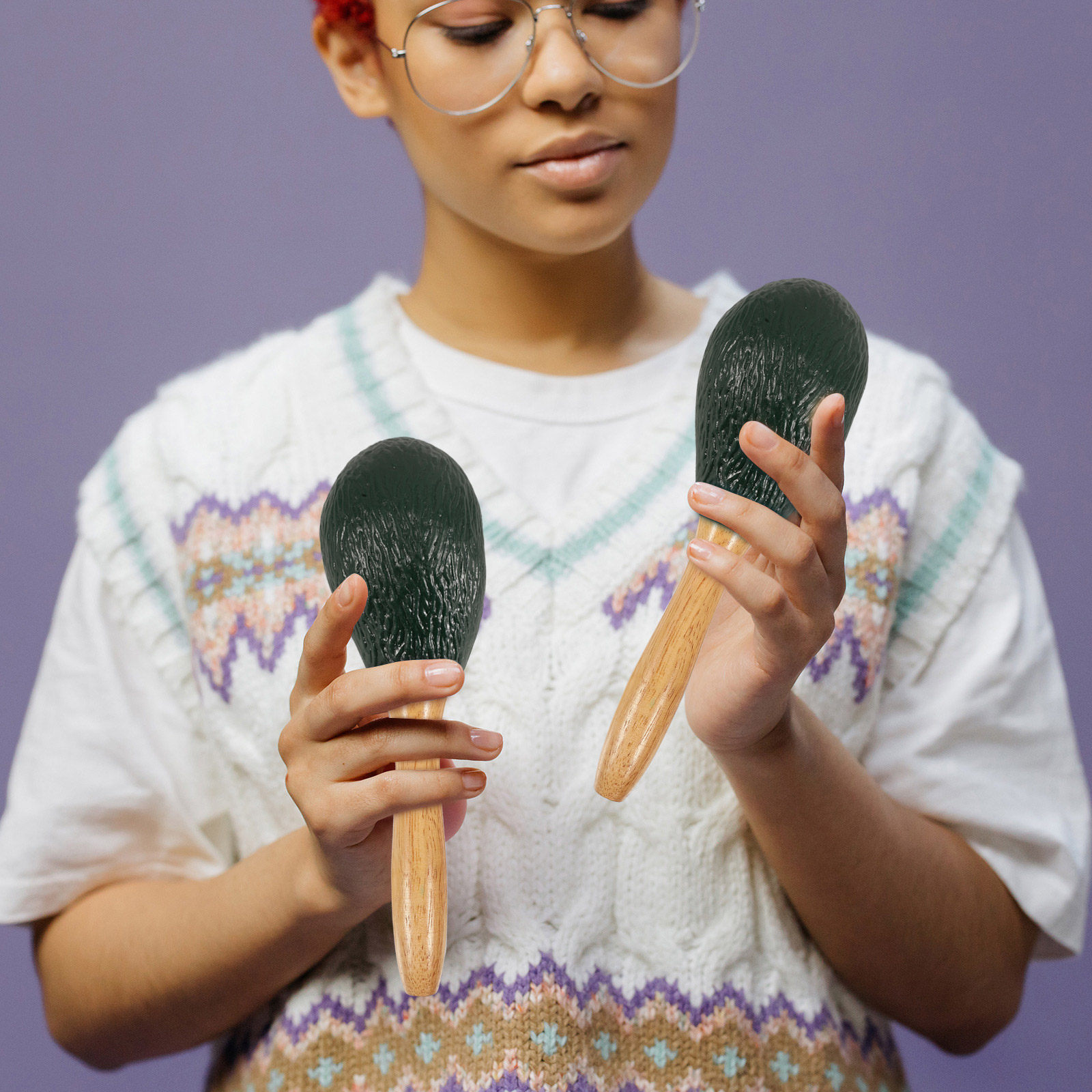 Fruit Shaker Maracas Avocado T - огляд і ціна Musical Instrument Maraca