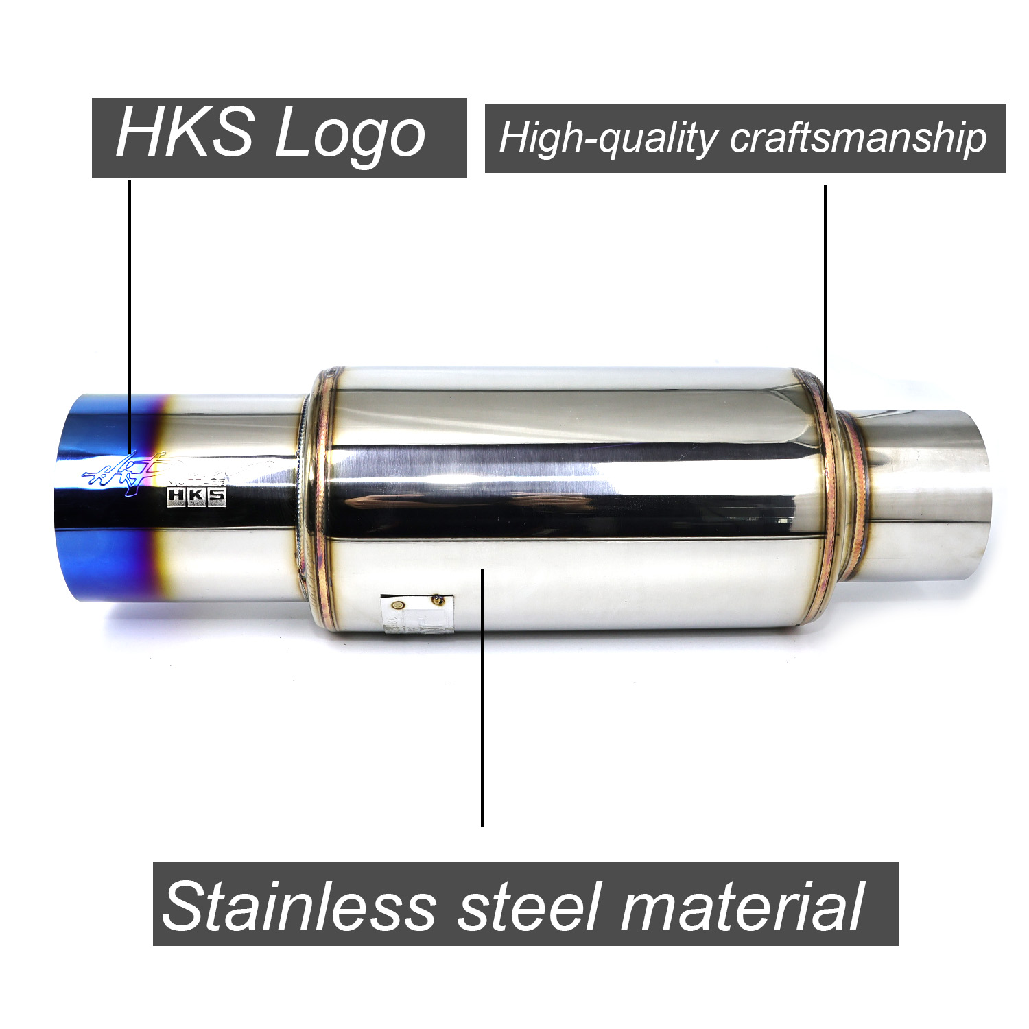 HKS Outlet 101mm/4inch Muffler - огляд і ціна Musical Instrument Pipe