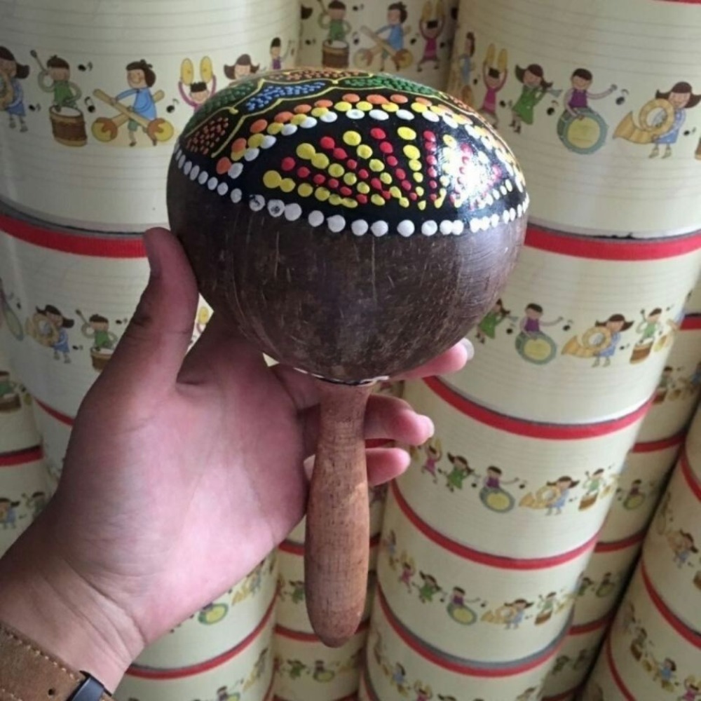 Vintage Coconut Shell Maracas  - огляд і ціна Musical Instrument Maraca