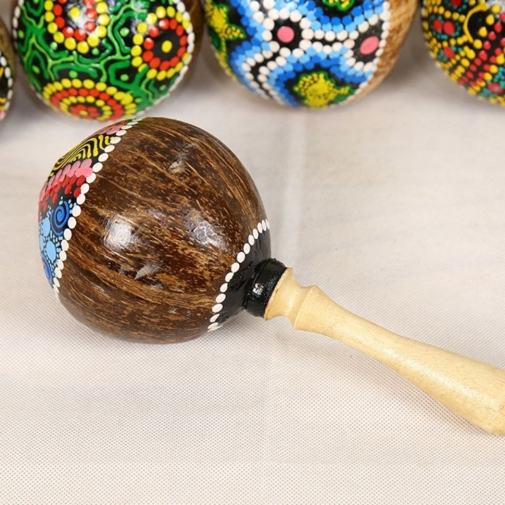Vintage Coconut Shell Maracas  - огляд і ціна Musical Instrument Maraca