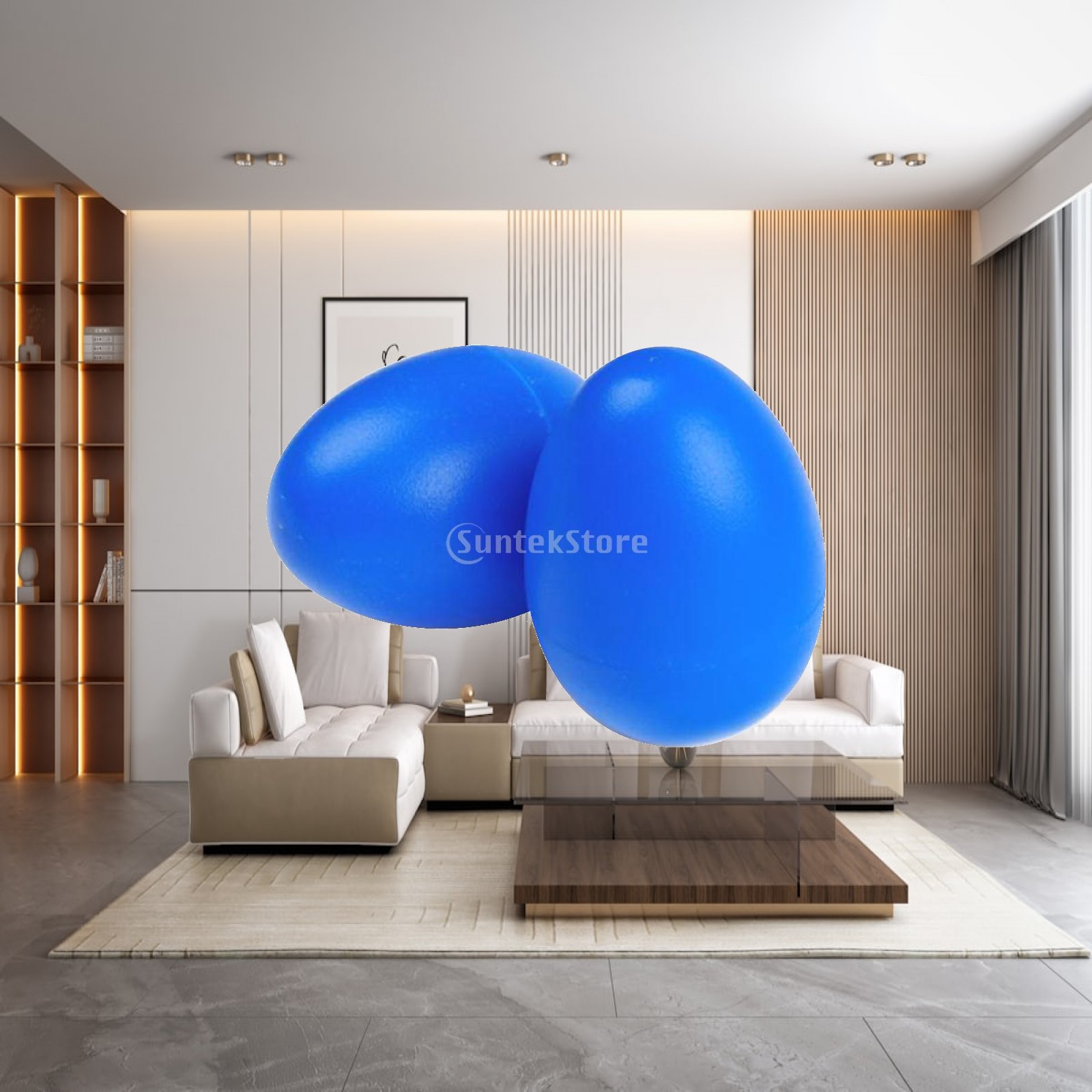 Blue Plastic Egg Maracas Cute  - огляд і ціна Musical Instrument Maraca
