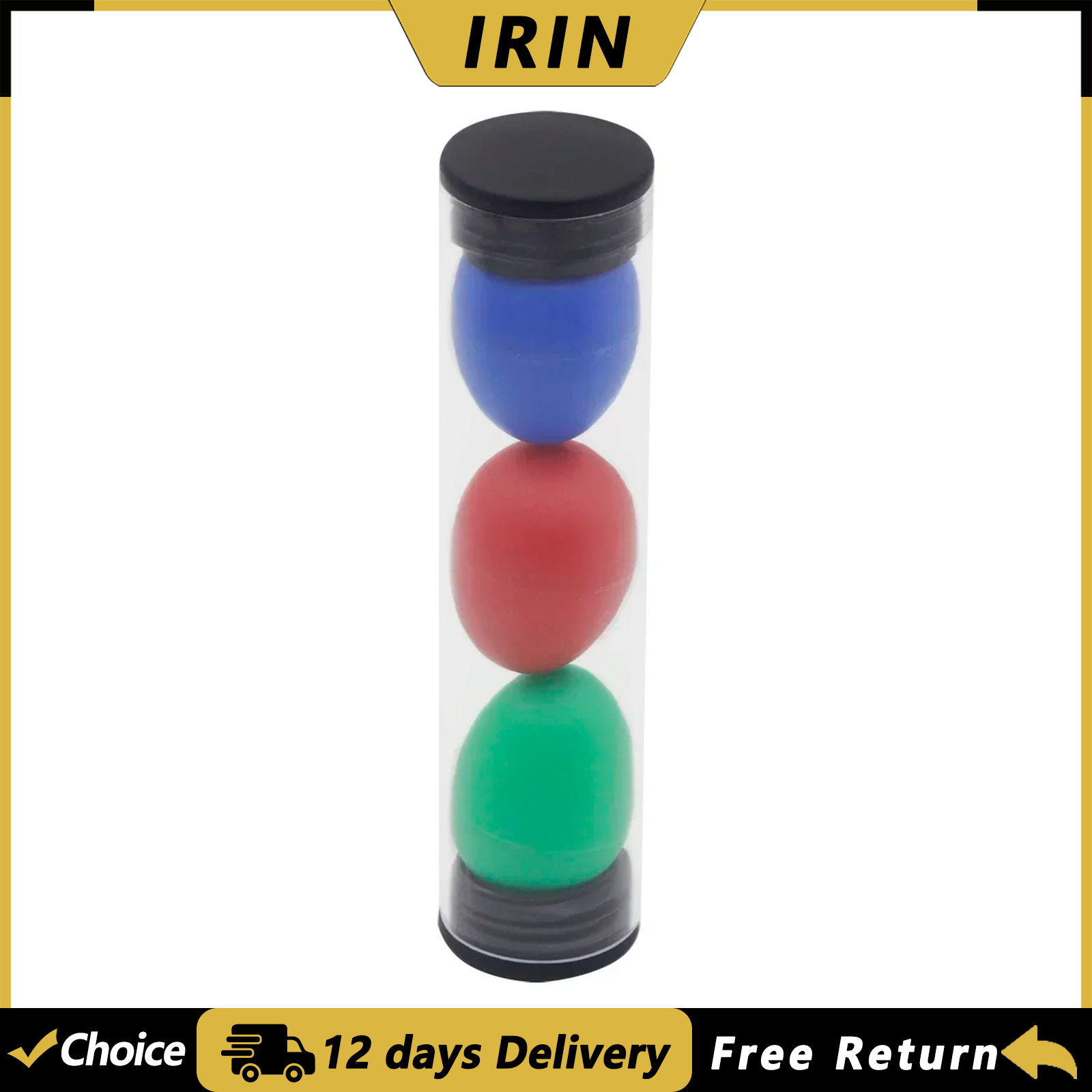 IRIN 3Pcs Sand Egg Colorful Sa - огляд і ціна Musical Instrument Maraca