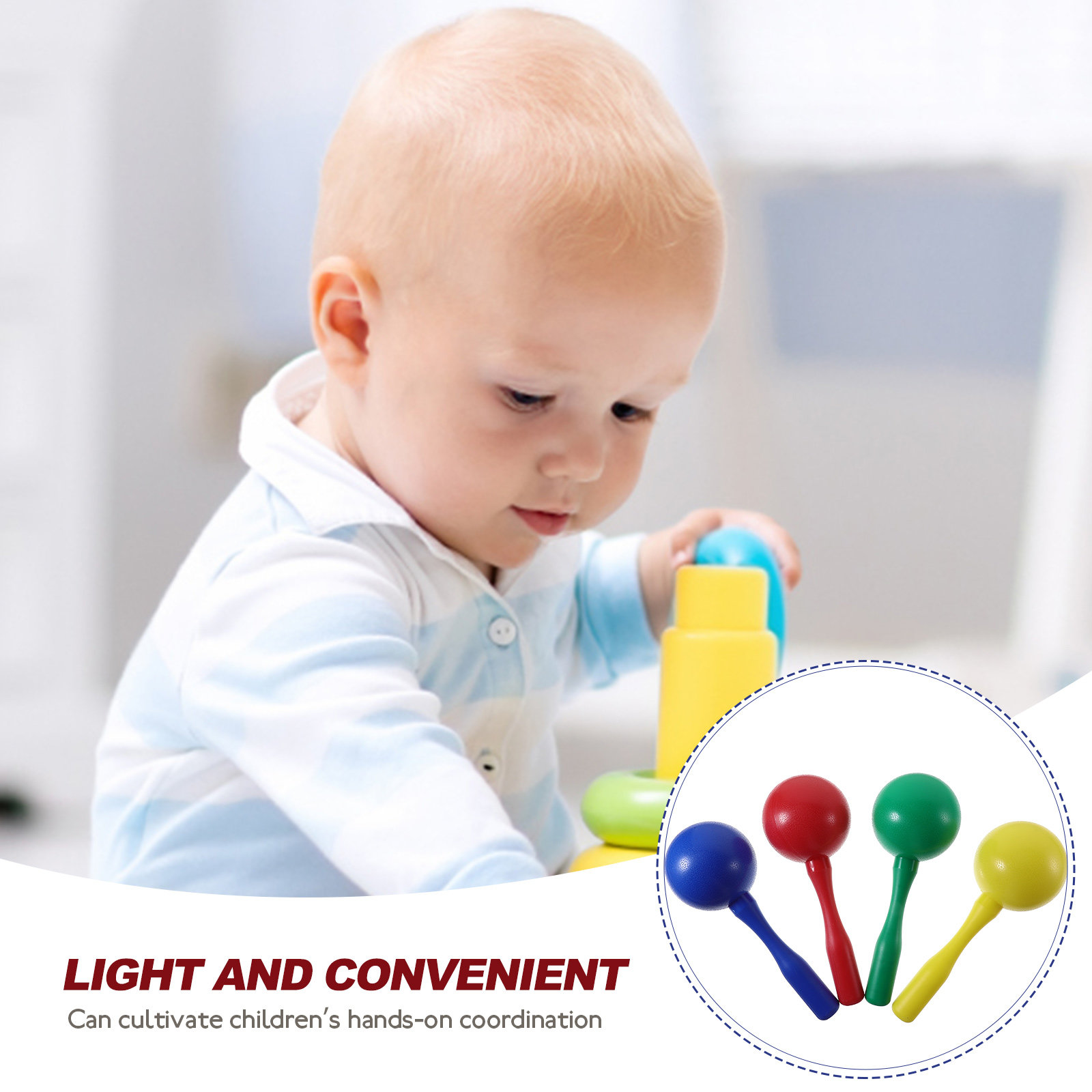 8Pcs Shaking Maracas Musical E - огляд і ціна Musical Instrument Maraca