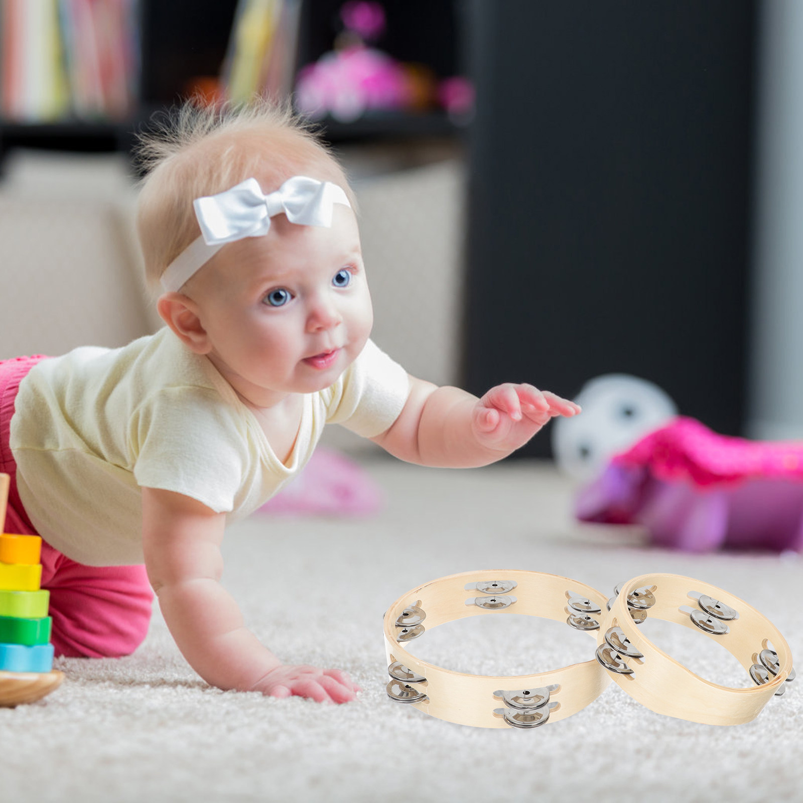 2Pcs Long-Lasting Tambourines  - огляд і ціна Musical Instrument Family