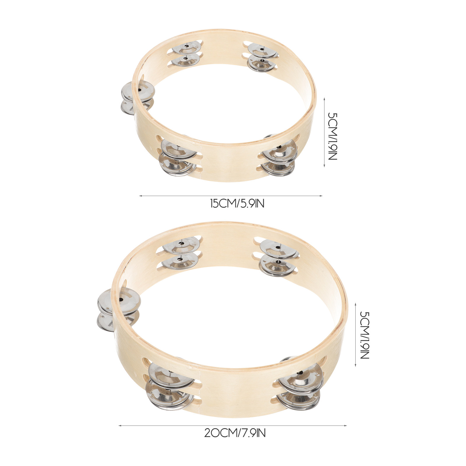 2Pcs Long-Lasting Tambourines  - огляд і ціна Musical Instrument Family