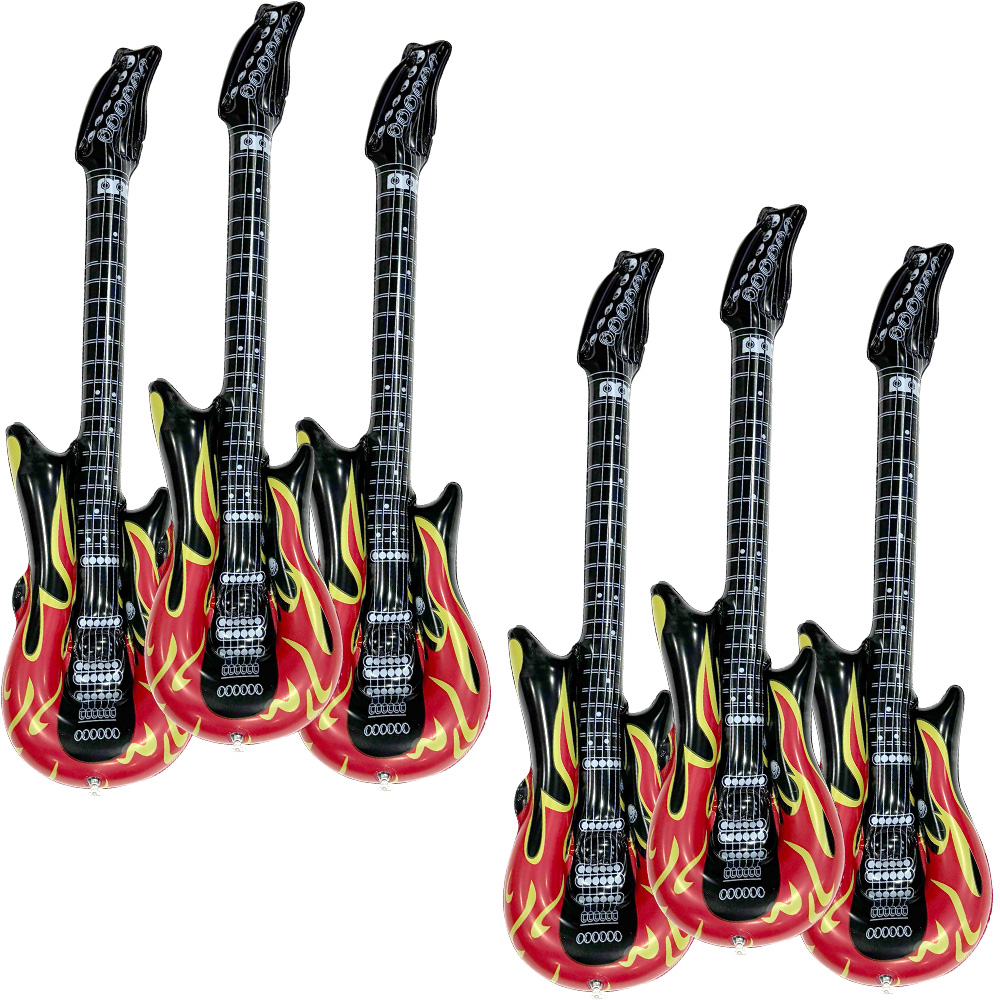 6-Piece Inflatable Flame Guita - огляд і ціна Musical Instrument Games