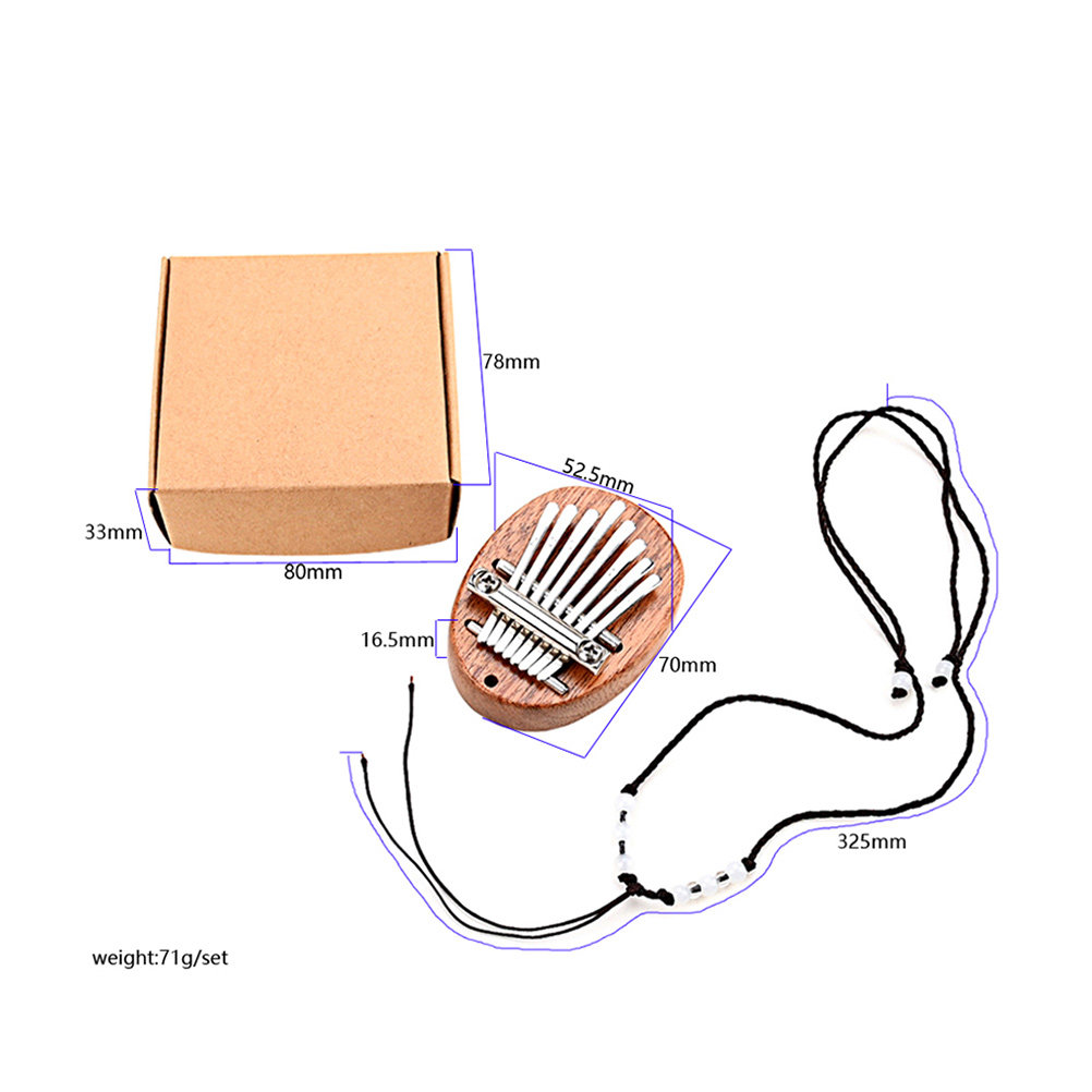 8-Key Small Kalimba Thumb Pian - огляд і ціна Musical Instrument Family