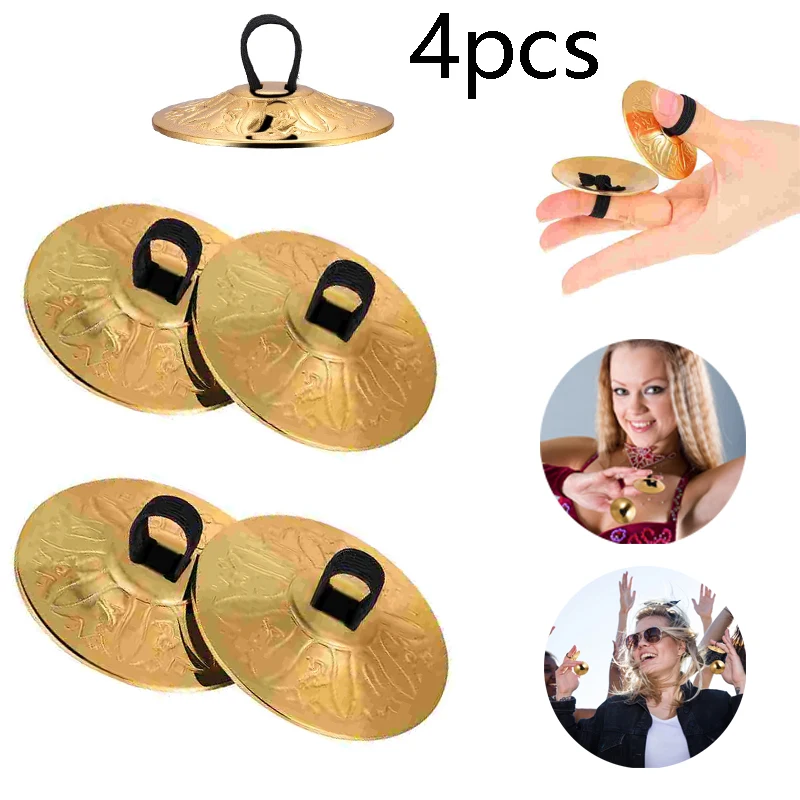 4/8Pcs Copper Mini Finger Zill - огляд і ціна Musical Instrument Zills